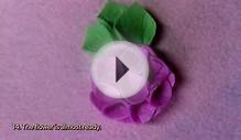 How To Make A Felt Flower With Beads - DIY Crafts Tutorial