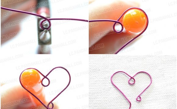 Make the heart for the earring