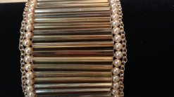 Golden Cuff Beaded Bracelet Tutorial