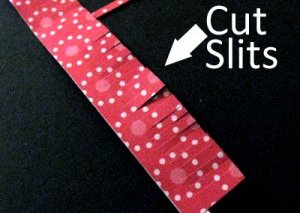 Cut Slits to Make Individual Pedals