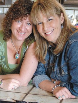 Myself, on the left and best bud, Kim - before the filming of Treasure Hunter