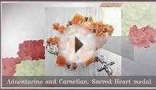 GENUINE GEMSTONES & MURANO GLASS Hand Made Rosary Beads Neck