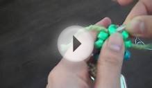 How to make a continious bead daisy flower ring or bracelet