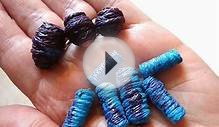 How to make beads from string or yarn, jewelry making