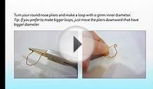 How to make Rosy Dangling Earrings (Wire Jewelry Making