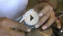 Making of silver mountings for Dichroic Glass Jewelry