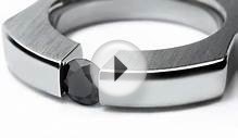 TAORMINA™ Modern Tension Setting Jewelry in Stainless Steel